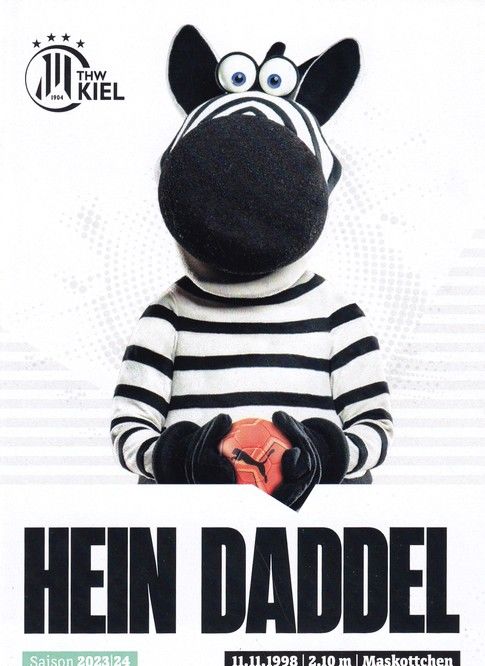 Autogramm Handball | THW Kiel | 2023 | HEIN DADDEL (Maskottchen)