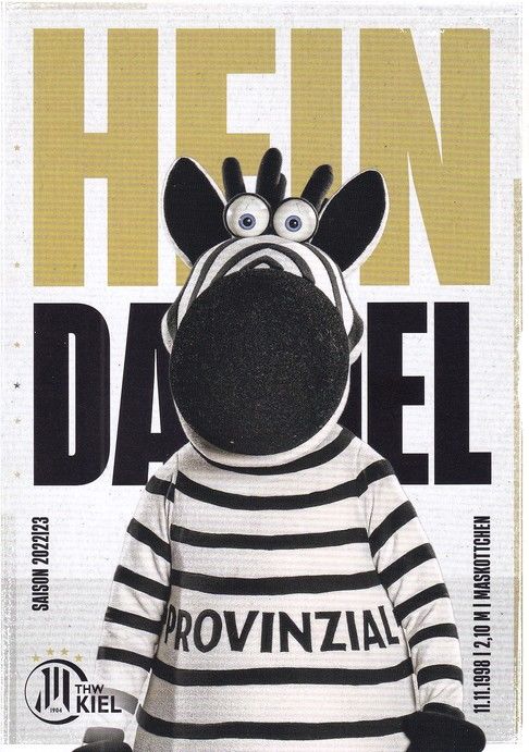 Autogramm Handball | THW Kiel | 2022 | HEIN DADDEL (Maskottchen)