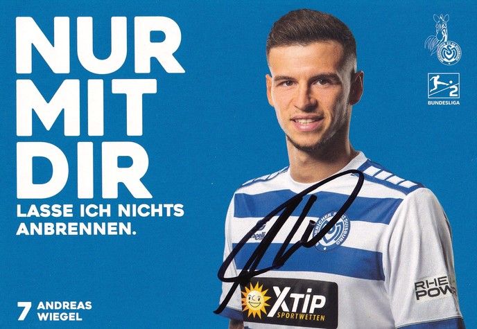 Autogramm Fussball | MSV Duisburg | 2018 | Andreas WIEGEL
