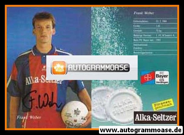 Autogramm Fussball | KFC Uerdingen 05 | 1993 | Frank WEBER