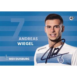 Autogramm Fussball | MSV Duisburg | 2016 | Andreas WIEGEL 