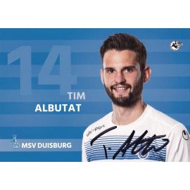Autogramm Fussball | MSV Duisburg | 2016 | Tim ALBUTAT 