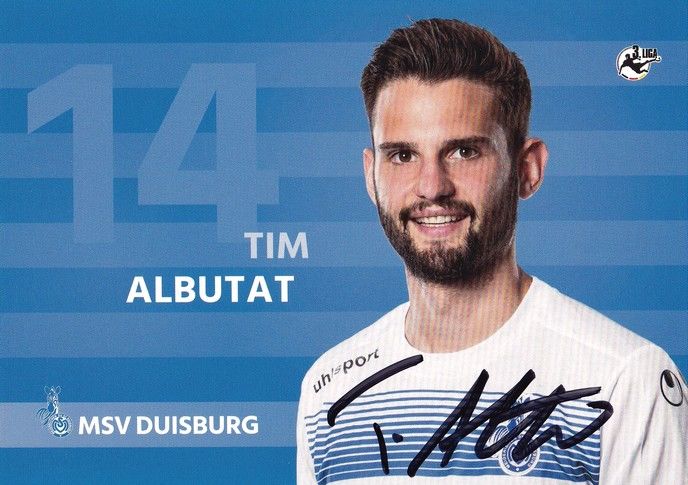 Autogramm Fussball | MSV Duisburg | 2016 | Tim ALBUTAT 