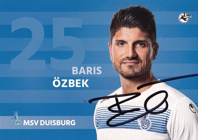 Autogramm Fussball | MSV Duisburg | 2016 | Baris ÖZBEK