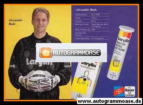 Autogramm Fussball | KFC Uerdingen 05 | 1994 | Alexander BADE