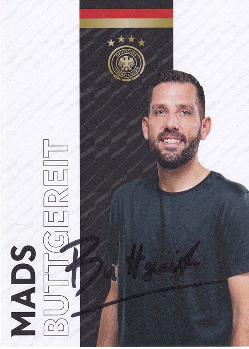 Autogramm Fussball | DFB | 2023 Adidas | Mads BUTTGEREIT