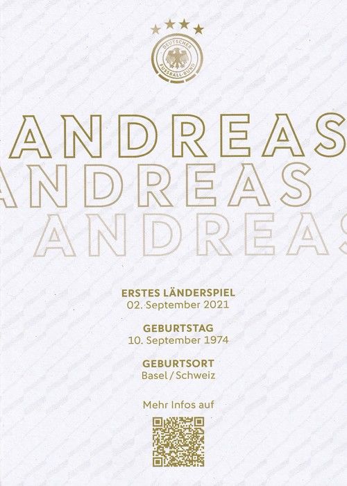 Autogramm Fussball | DFB | 2023 Adidas | Andreas KRONENBERG