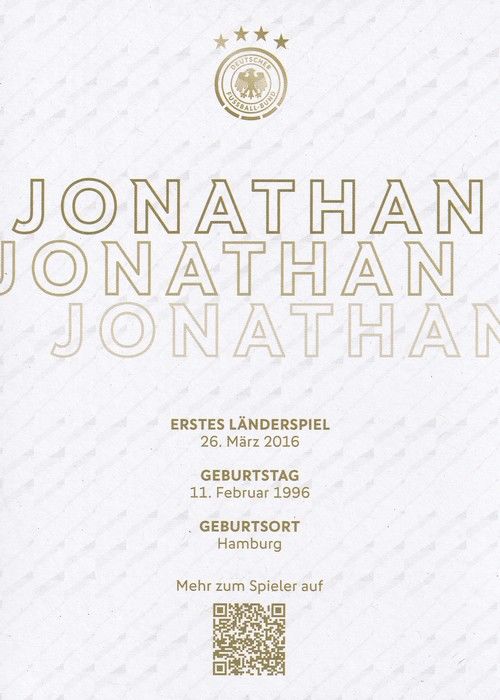 Autogramm Fussball | DFB | 2023 Adidas | Jonathan TAH