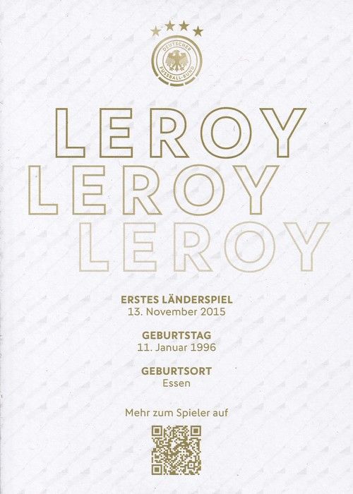 Autogramm Fussball | DFB | 2023 Adidas | Leroy SANE