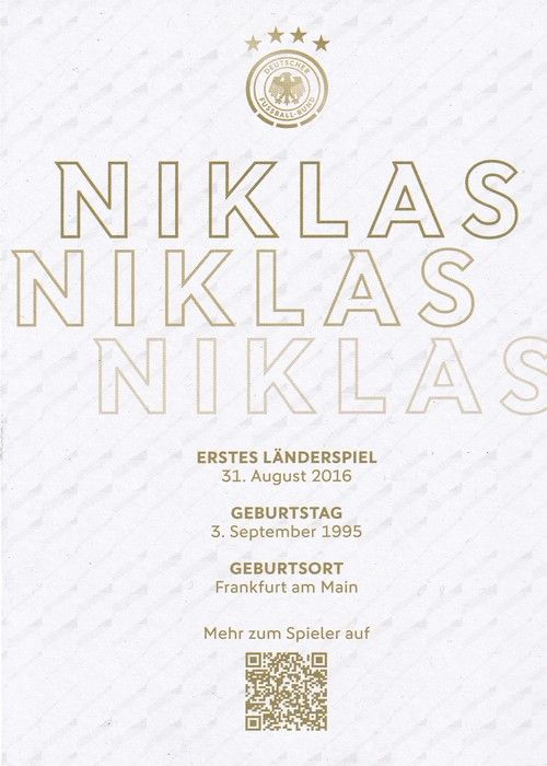 Autogramm Fussball | DFB | 2023 Adidas | Niklas SÜLE