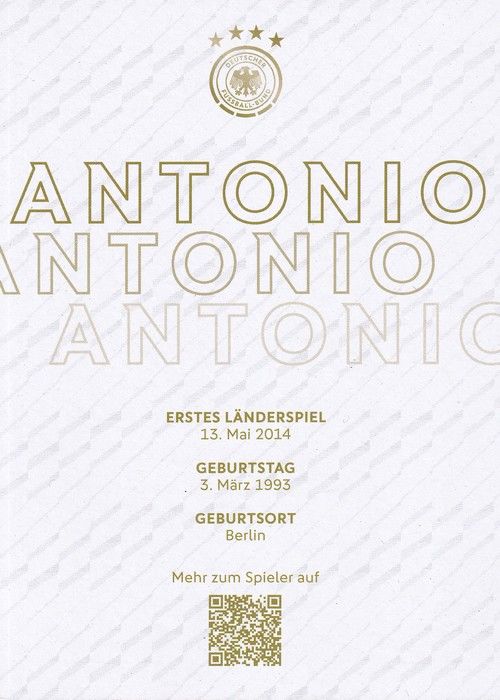 Autogramm Fussball | DFB | 2023 Adidas | Antonio RÜDIGER