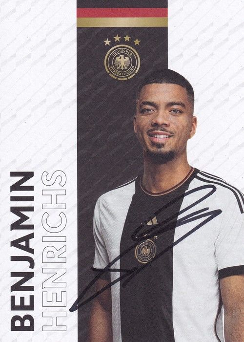 Autogramm Fussball | DFB | 2023 Adidas | Benjamin HENRICHS