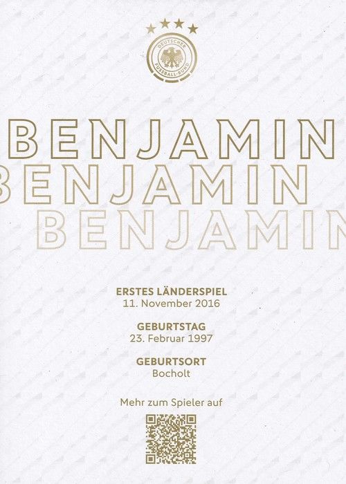 Autogramm Fussball | DFB | 2023 Adidas | Benjamin HENRICHS