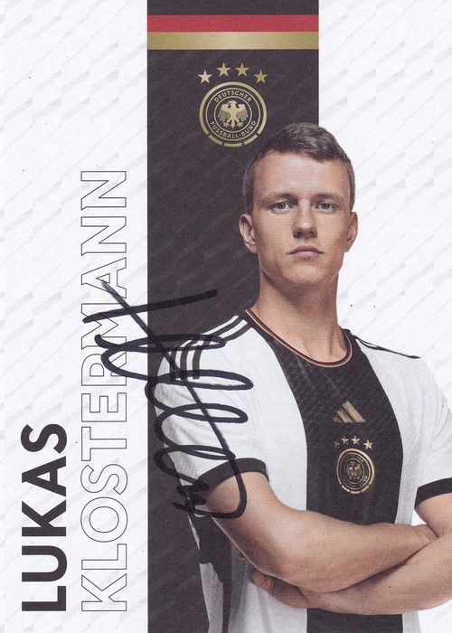 Autogramm Fussball | DFB | 2023 Adidas | Lukas KLOSTERMANN