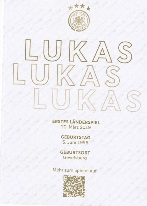 Autogramm Fussball | DFB | 2023 Adidas | Lukas KLOSTERMANN