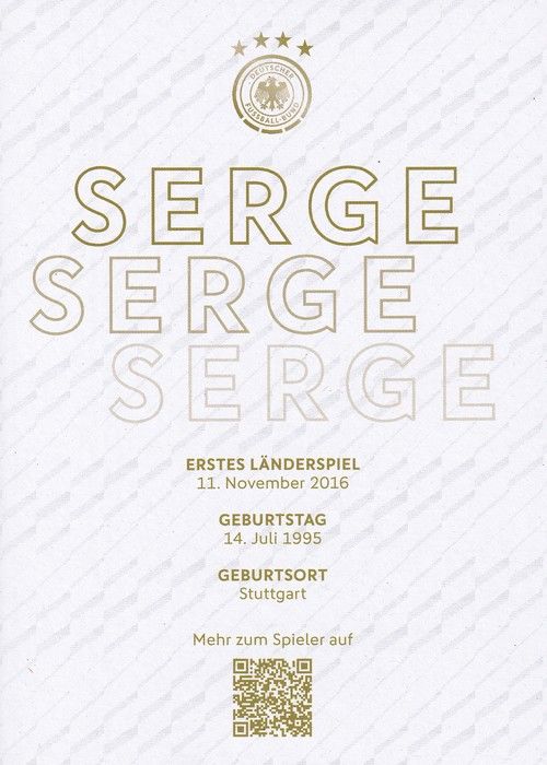 Autogramm Fussball | DFB | 2023 Adidas | Serge GNABRY
