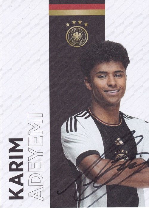 Autogramm Fussball | DFB | 2023 Adidas | Karim ADEYEMI