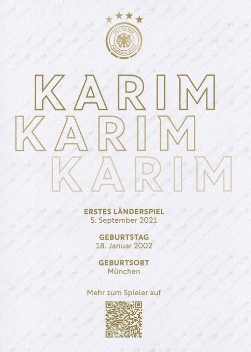 Autogramm Fussball | DFB | 2023 Adidas | Karim ADEYEMI