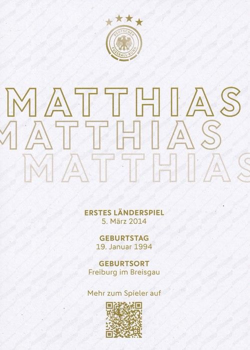 Autogramm Fussball | DFB | 2023 Adidas | Matthias GINTER
