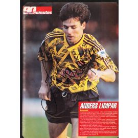 Autogramm Fussball | Arsenal London | 1990er | Anders LIMPAR (Spielszene Color XL) 90 Minutes