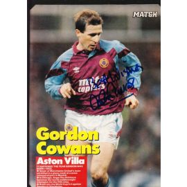 Autogramm Fussball | Aston Villa | 1990er | Gordan COWANS (Spielszene Color XL) Match