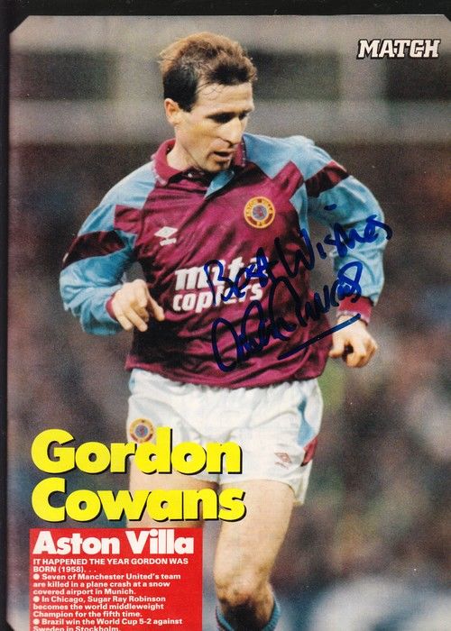Autogramm Fussball | Aston Villa | 1990er | Gordan COWANS (Spielszene Color XL) Match