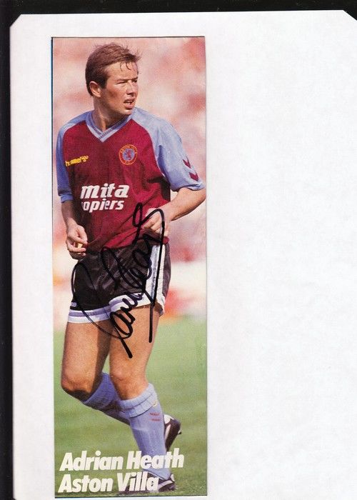 Autogramm Fussball | Aston Villa | 1990er | Adrian HEATH (Spielszene Color XL)