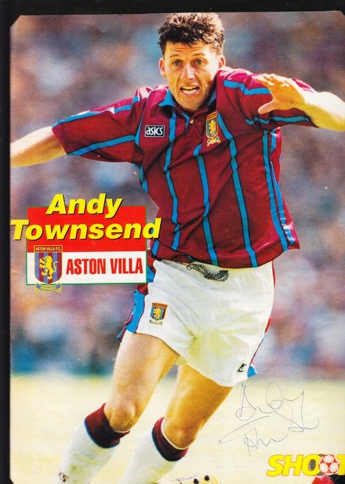 Autogramm Fussball | Aston Villa | 1990er | Andy TOWNSEND (Spielszene Color XL) Shoot