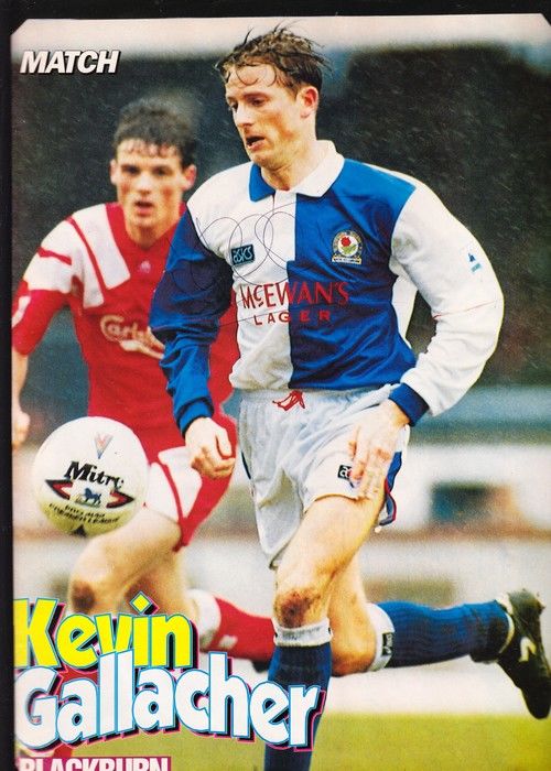 Autogramm Fussball | Blackburn Rovers | 1990er | Kevin GALLACHER (Spielszene Color XL) Match
