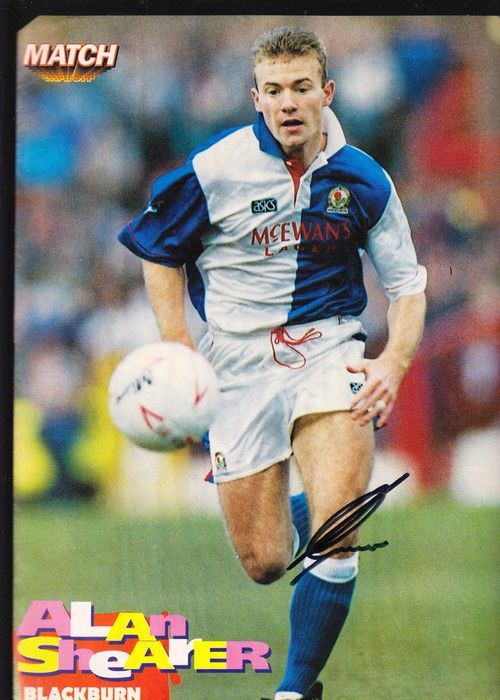 Autogramm Fussball | Blackburn Rovers | 1990er | Alan SHEARER (Spielszene Color XL) Match