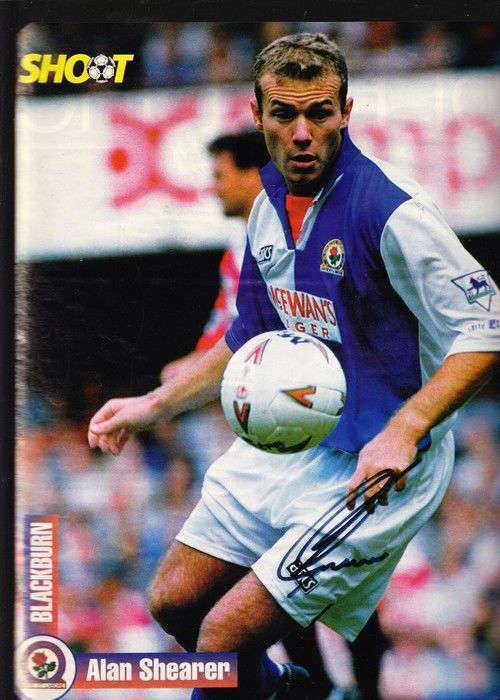Autogramm Fussball | Blackburn Rovers | 1990er | Alan SHEARER (Spielszene Color XL) Shoot