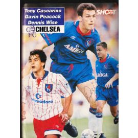 Autogramme Fussball | FC Chelsea | 1990er | CASCARINO + PEACOCK + WISE (Collage Color XL) Shoot