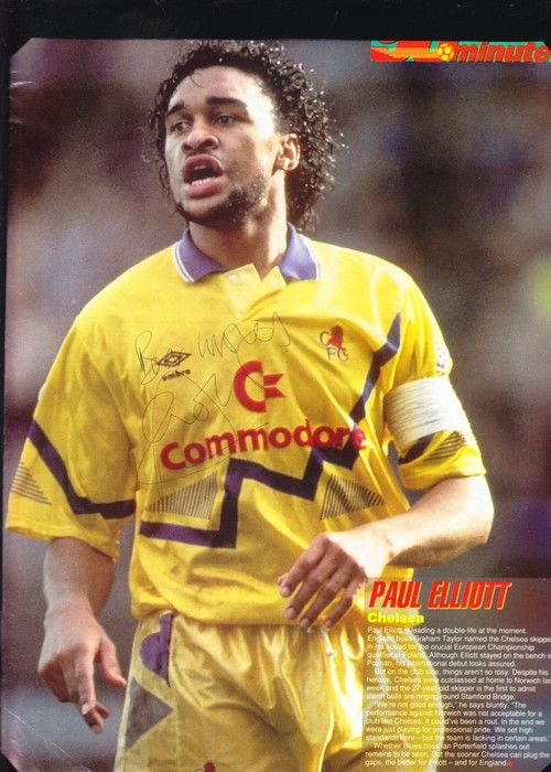 Autogramm Fussball | FC Chelsea | 1990er | Paul ELLIOTT (Spielszene Color XL) 90minutes