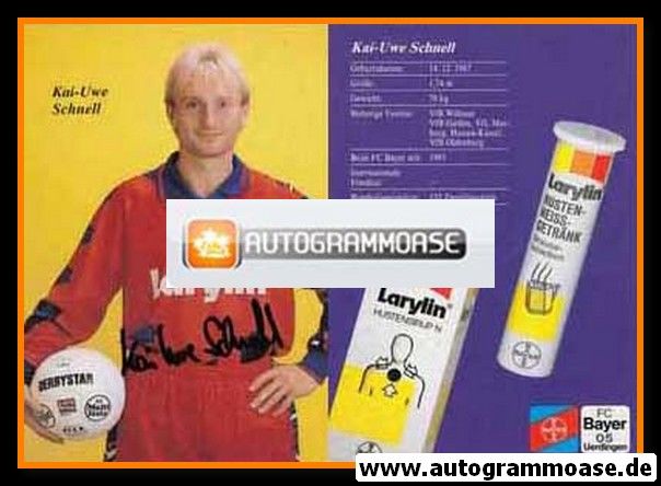 Autogramm Fussball | KFC Uerdingen 05 | 1994 | Kai-Uwe SCHNELL