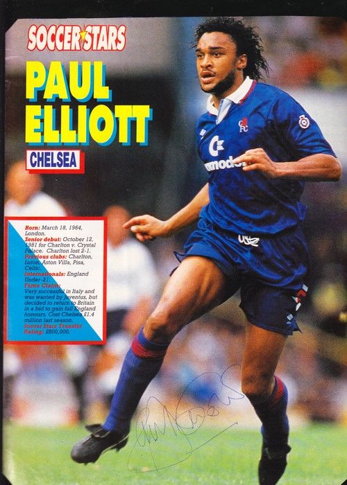 Autogramm Fussball | FC Chelsea | 1990er | Paul ELLIOTT (Spielszene Color XL) SoccerStars