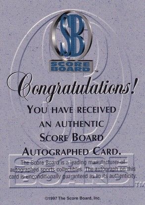 Autogramm Basketball (USA) | 1997 | Steve NASH (Portrait Color) Score Board