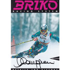 Autogramm Ski Alpin | Deborah COMPAGNONI | 1990er (Rennszene Color Briko) OS-Gold