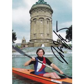 Autogramm Kanu | Birgit FISCHER | 2000er (Portrait Color MVV) OS-Gold