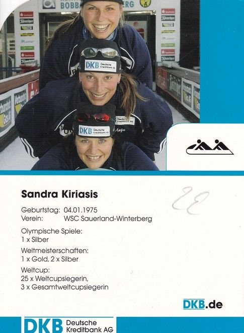 Autogramm Bob | Sandra KIRIASIS | 2000er (Portrait Color DKB) OS-Gold