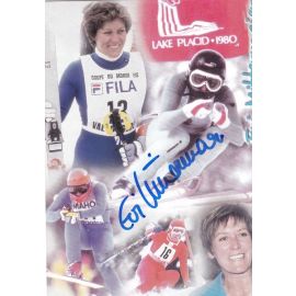 Autogramm Ski Alpin | Evi MITTERMAIER | 2000er (Collage Color)