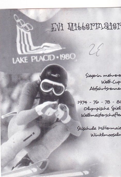 Autogramm Ski Alpin | Evi MITTERMAIER | 2000er (Collage Color)