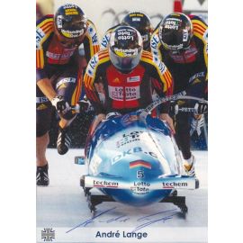 Autogramm Bob | Andre LANGE | 2004 (Startszene Color Bundeswehr) OS-Gold