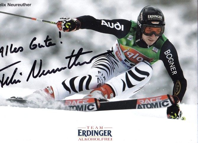 Autogramm Ski Alpin | Felix NEUREUTHER | 2007 (Rennszene Color) Erdinger