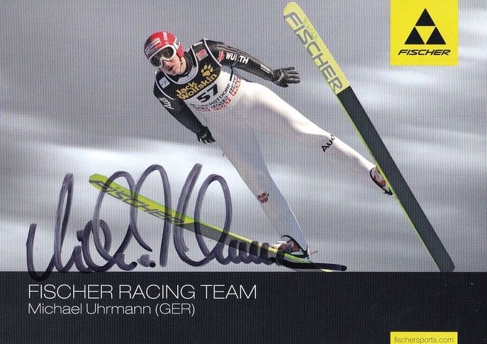 Autogramm Skispringen | Michael UHRMANN | 2007 (Sprungszene Color Fischer) OS-Gold