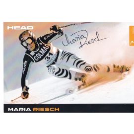 Autogramm Ski Alpin | Maria RIESCH | 2007 (Rennszene Color Head) OS-Gold