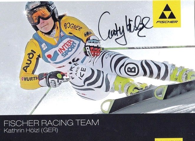 Autogramm Ski Alpin | Kathrin HÖLZL | 2008 (Rennszene Color) Fischer