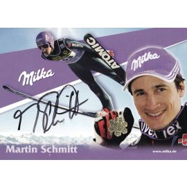 Autogramm Skispringen | Martin SCHMITT | 2000er (Collage Color Milka 2) OS-Gold