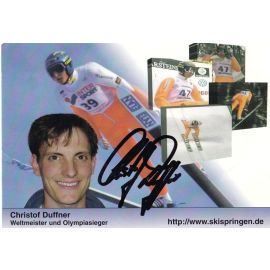 Autogramm Skispringen | Christof DUFFNER | 1990er (Collage Color) OS-Gold