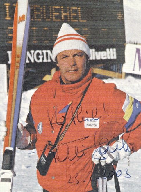 Autogramm Ski Alpin | Toni SAILER | 1990er (Portrait Color) OS-Gold