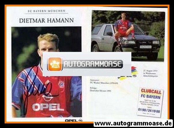 Autogramm Fussball | FC Bayern München | 1994 | Dietmar HAMANN (Portrait)